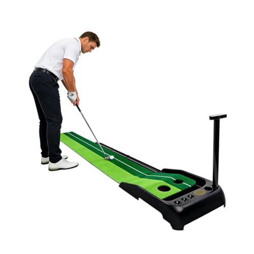 Aide à l'entraînement au golf avec tapis de simulateur de putting vert pour corriger sa posture