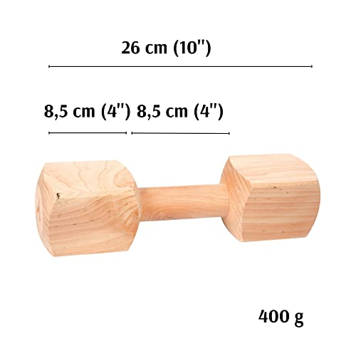 Dingo Apportier Holz aus einem Stück Erlenholz Apport für Gehorsam Obedience Spiel, Spaß und Hundetraining 400 g 17553