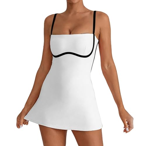 Robe de tennis élégante à col carré | Matière premium stretch et douce