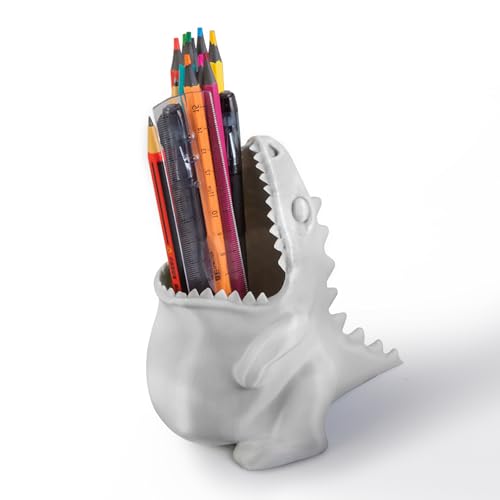 KwatTsz Dinosaur Pen Holder T-Rex Desk Organizer