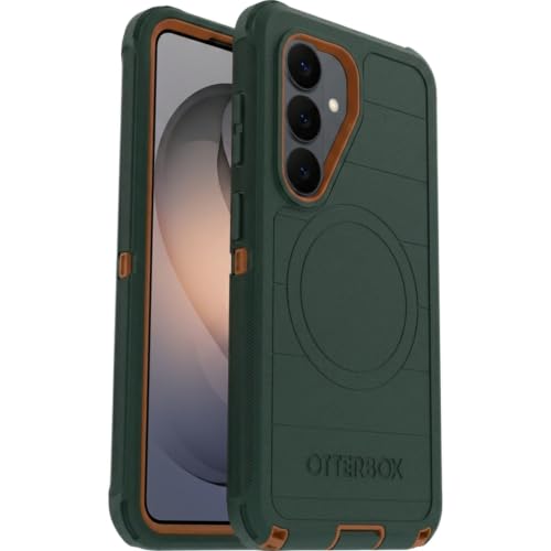 Image of OtterBox Samsung Galaxy S26 (Only) - Defender Series Case - Green Intrigue - Tough - Rugged & Durable - Samsung Galaxy Phone Case with Magnets