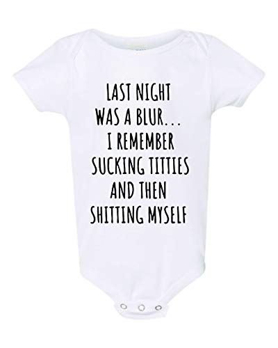 Image of Last Night was a Blur Bodysuit - Breastfeeding Funny Unisex Baby Shirt
