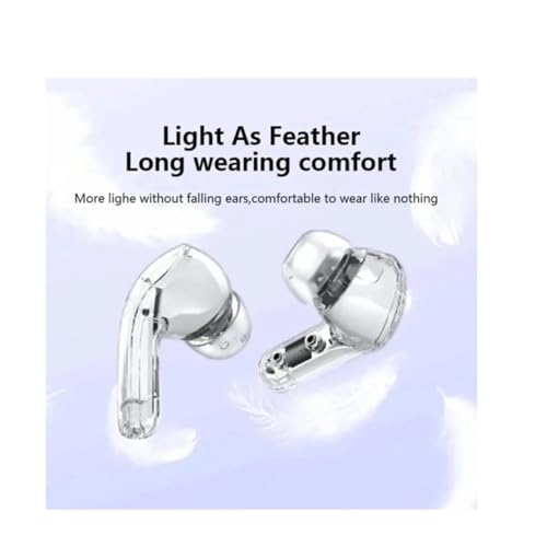 Image of Airbuds True Wireless Earbuds with Transparent Charging Case, Bluetooth 5.0, in Ear, Built-in Microphone, Water Resistant