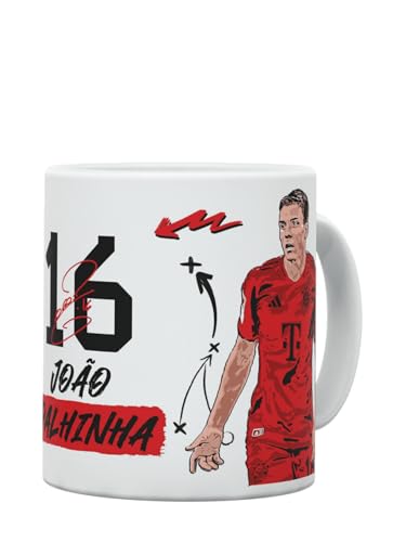 FC Bayern München I Tasse Joao Palhinha I Weiß I 0,3l I Fußball