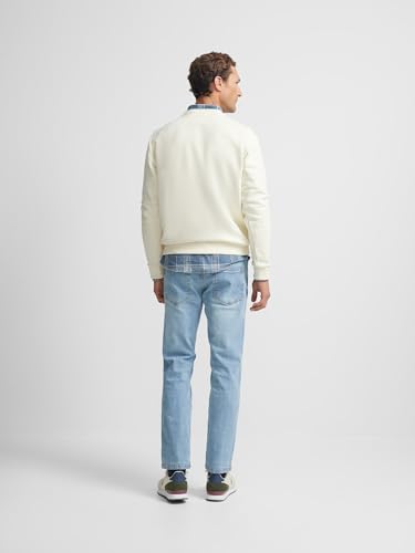 Silbon Para Hombre. 130109 Sudadera Minilogo Beige (M), Casual, AlgodóN - 9