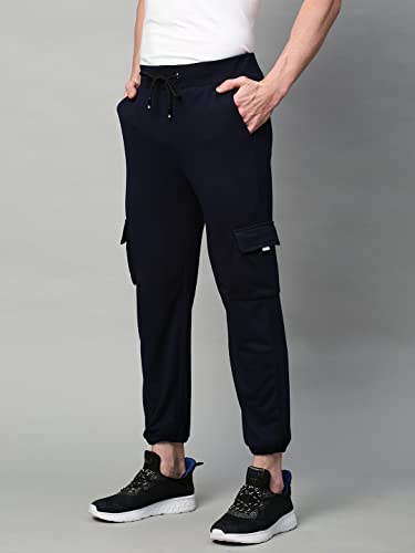 Image of Kraasa Men's Stylish Relaxed Regular Fit Cargos Trousers