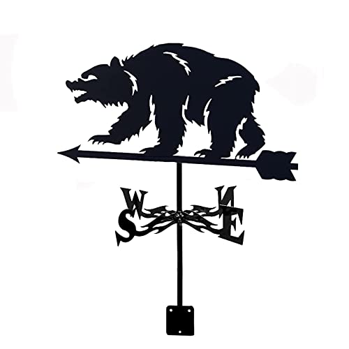 JKLJL Wetterfahne Windrichtungsanzeige Wetterhahn Messwerkzeug Edelstahl Wetterfahne für Garten Patio Yard Ornament Dekoration Cover