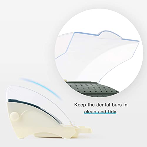 142 Holes Dental Burs Holder With Cover Case, Bur Block Station Organizer Box Dentist Retainer Case For Needle, Bur, File #TOP3