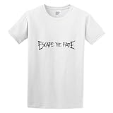 Machine washableable Men\'s Escape The Fate Cotton T Shirt White S