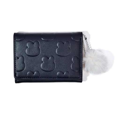 Women Wallet Simple Trifold Wallets PU Leather Purse Short Wallet Small Trifold Cash Card Holder Bag Compact Wallets