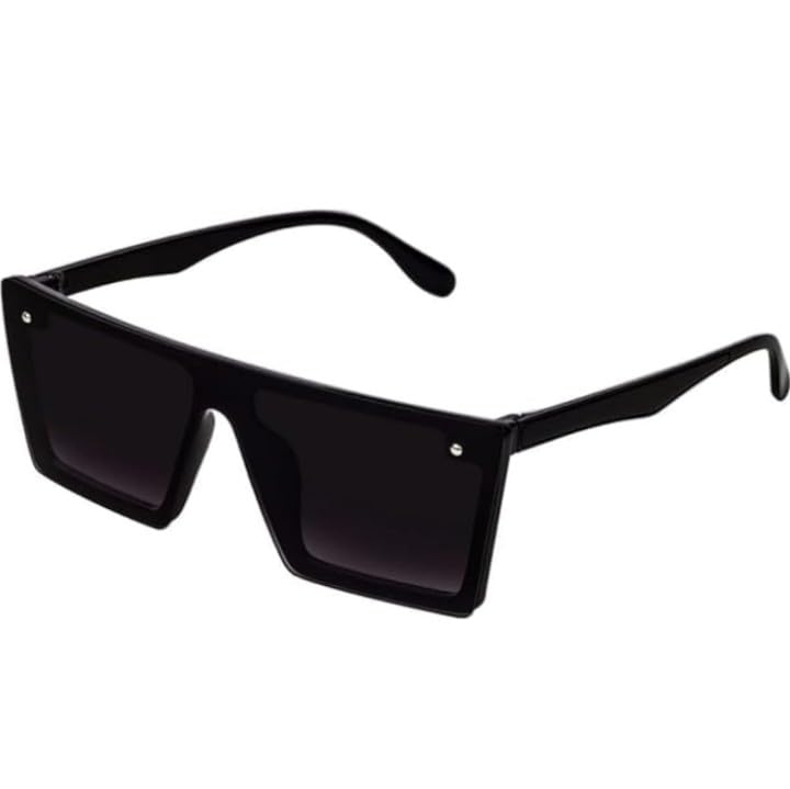 Specoo Oversized Square Sunglasses, Black Frame, Flat Top Shield Style, Gradient Lenses-picture-31