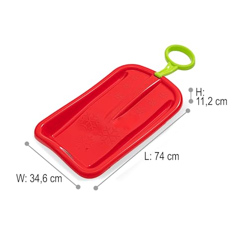 Snow Play Bob Arrow 74cm - Schlagzäher Kunststoff, Haltegriff, Maximalgewicht: 50 kg, aerodynamische Bauweise