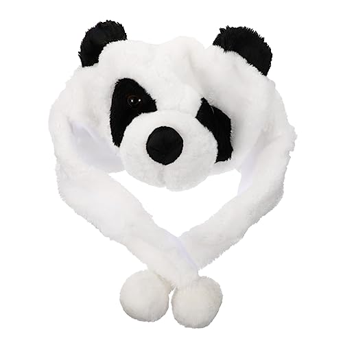 VICASKY Schöne Cartoon Panda Kopfbedeckung Winter Schutz Hut Kostümzubehör Verkleidungszubehör Hautfreundliche Leistung Hutkleidup Prop