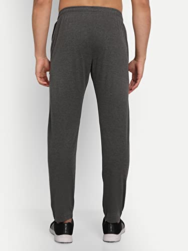 Image of Zeffit Men's Slim Fit Track Pants, Cotton, Elastic Waist, Side Pockets, Running & Gym