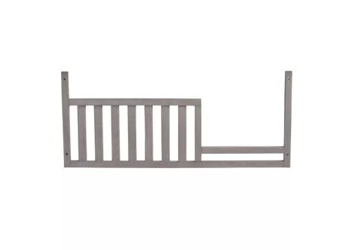 Image of Toddler Bed Safety Guard Rail for Oxford Baby, Soho, Ozlo & Avalon Baby Convertible Cribs - Solid Wood Rail for Toddler Bed Conversion - Safety Rails for Children (Oak Gray, Option 1)