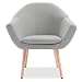 Mc Haus NAVIAN - Sillón Nórdico Escandinavo de color Beige, butaca comedor...