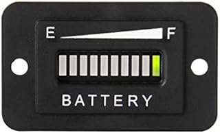 Runleader 36V LED Battery Capacity Indicator,Battery Charge&Discharge Meter,Suitable for Lead Acid Battery (but not Trojian's),for Golf Cart …