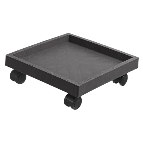 ibasenice Bandeja de Maceta Carrito para trasladar macetas Mover macetas fácil Base de plantador con Ruedas Rodillos múltiple macetero rodante con Ruedas Bandeja para ollas con Rueda Grey