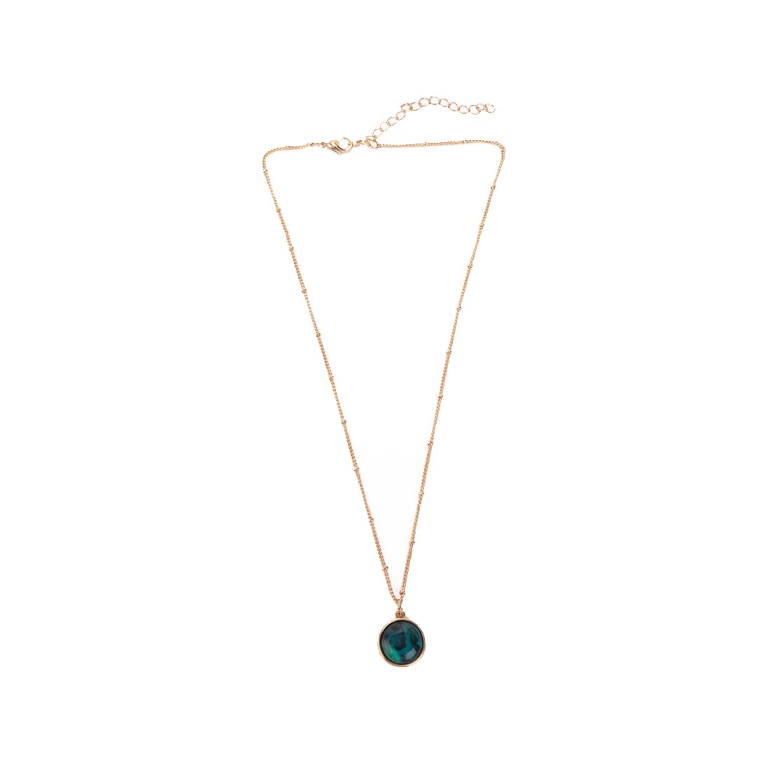 Lilly & Sparkle Alloy Gold Toned Circular Pendant Necklace for Women (B09DTB3QB8) Amazon Price History, Amazon Price Tracker