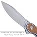 CRKT Padawan Everyday Carry Folding Knife: Drop Point with 14C28N Steel Blade, Stainless Steel Handle w/Micarta Overlays, Frame Lock, 6070