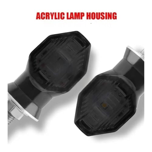 Clignotants LED Moto Universels 8mm Eclairage Flèche 12V