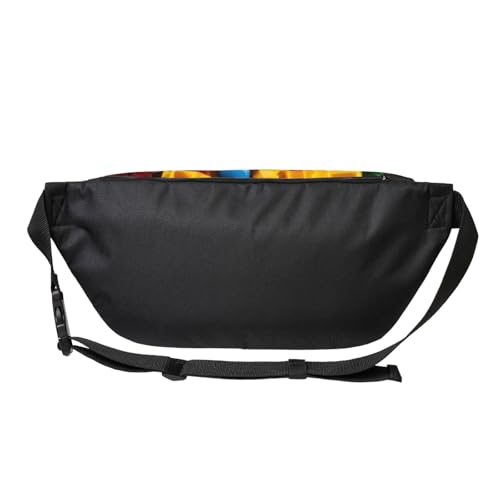 Sac banane de course à pied brique colorée avec sangle réglable - 2