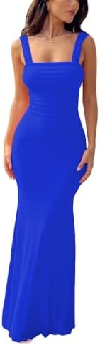 Women's Summer Bodycon Dresses Backless Mermaid Tulle Dresses Nig...