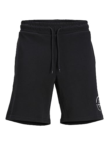 JACK & JONES Erkek JPSTSWIFT SWEAT SHORTS SN PLS Şort, Black, 50