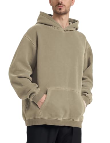 Image of Hatant Oversized Hoodie Sweatshirts for Men Couples Heavyweight Hoodies Pullover Vintage Mens Acid Wash Sweaters Clothes 2026