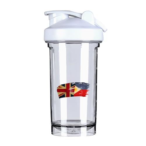 Philippinese America Flag 18 Ounce Shaker Cup,Fashion Theme Pattern Shaker Bottle Leak-proof Workout Shake Bottles 500ML/18 oz Perfect for Pre Workout
