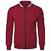 Mens Baseball Jacket Fashion Zip Up Casual Trench Coat Teen Boys 2025 Lightweight Athletic Running Coat Long Sleeve
