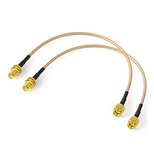 Bingfu Cable RP-SMA Rallonge Antenne WiFi 30cm Adaptateur de RP-SMA Mâle à Femelle RG316 pour Extension Telesurveillance Routeur WiFi Caméra IP Carte...