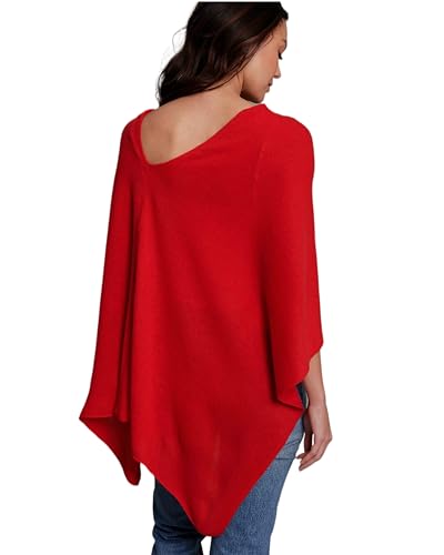 Image of CLAUDIA NICHOLE Womens 100% Cashmere Dress Topper - Cashmere Poncho Wrap