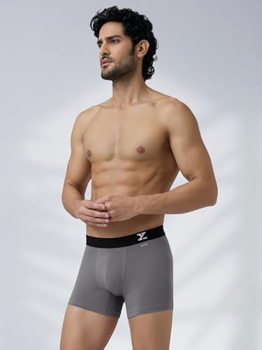 Image of XYXX Men's Aero Super Combed Cotton Trunks | Antimicrobial, Regular Fit, No-Marks Waistband | Underwear for Men Combo (Pack of 3)