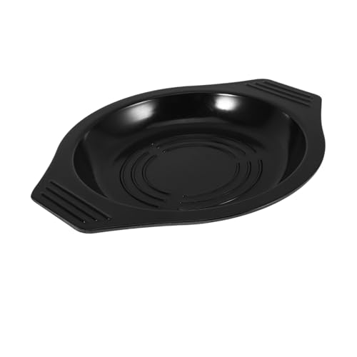 TOYANDONA Bandeja Soporte para Cazuela de Barro Resistente al Calor Base Antideslizante y Aislante Térmico para Cocina y Mesa Tapete Decorativo Doméstico Fácil de Limpiar Modelo Negro