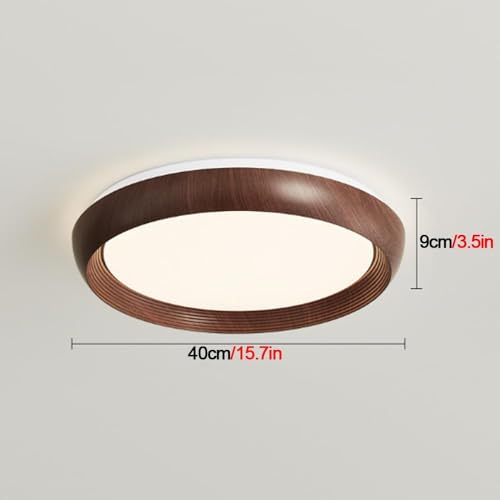 Lámpara de techo de cocina estilo nórdico con acabado premium de nogal retro 8