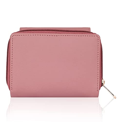 Image of Premium Vegan Leather Women's Wallet | Stylish Durable Clutch Wallet and Lightweight Clutch with Zip Coin Pocket and Card Slot