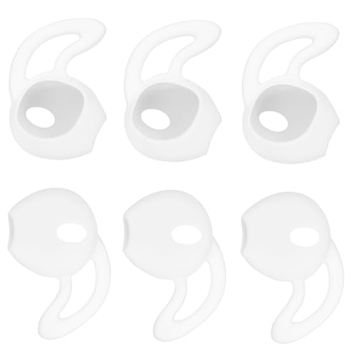 Balacoo 6pcs Silicone Ear Hooks Covers Skidproof Earphone Protectors for Easy to Install Great for Exercise Listening to Music and Video