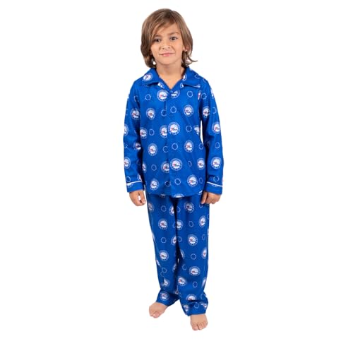 Image of Ultra Game Youth NBA Official 2-Piece Super Soft Button Down Pajamas Set
