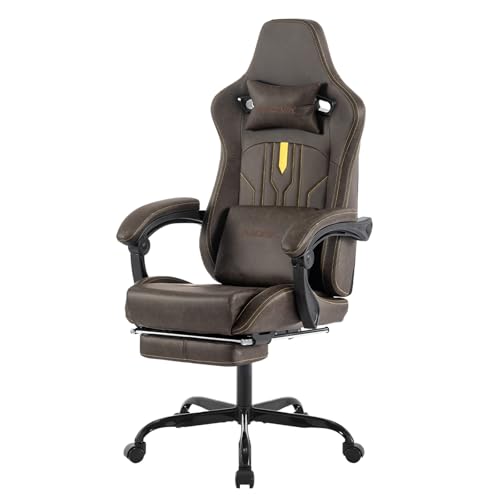 Gaming-Chair-Video-Game-Chair-with-Footrest-and-Massage-Lumbar-Support-Racing-Style-Computer-Chair-with-Headrest-Height-Adjustable-Gamer-Chair-Office-Desk-Chair Gaming Chair Video Game Chair with Footrest and Massage Lumbar Support Racing Style Computer Chair with Headrest Height Adjustable Gamer Chair Office Desk Chair