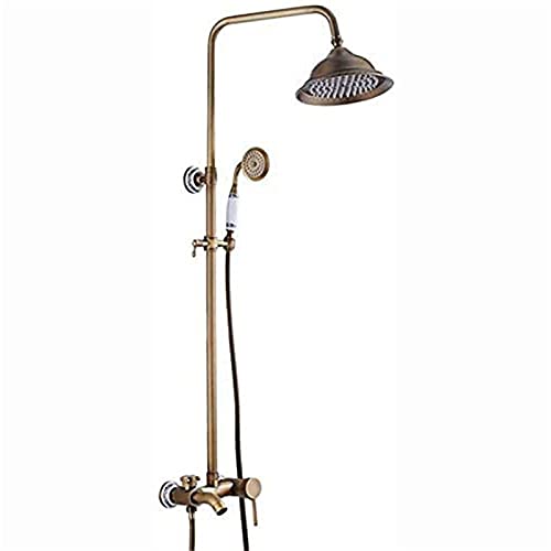 Shower system antique en laiton européen et mitigeur vintage rétro de salle de bain