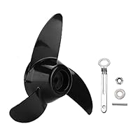 Außenbord Propeller, 3 Blatt Propeller Ersatz Zubehör Ersatz für 50 Lb 60 Lb 68 Lb 88 Lb Außenbordmotoren 12 V 24 V
