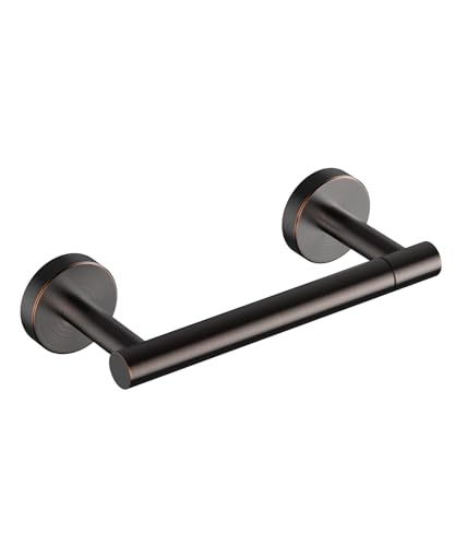 Image of FORIOUS Toilet Paper Holder Wall Mount, Stainless Steel Rustproof Double Post Pivoting Tissue Roll Holder for Bathroom, Commercial Toilet Paper Dispenser, Oil Rubbed Bronze