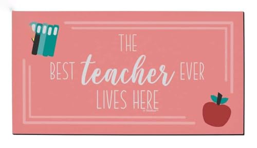 ���փ}�b�g �z�[���f�R���[�V�����}�b�g �ō��̐搶�������ɏZ��ł��܂� 50×80cm doormat Home Decor Mat The Best Teacher Ever Lives Here