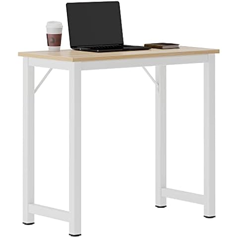 sogesfurniture Computer Desk 31.5 inches Sturdy Office Desk Meeting Desk Training Desk Writing Desk Workstation Desk Gaming Desk,Maple BHUS-WK-JJ80-MO Cover