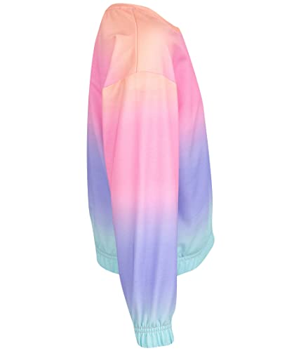 Converse Girl's Dropped Shoulder Hacci Crew (Big Kids)4