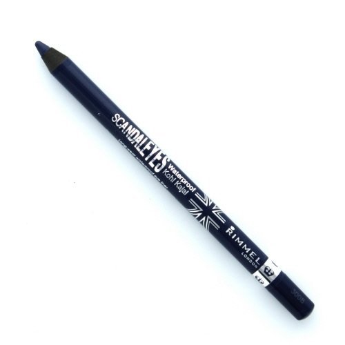 RIMMEL LONDON ScandalEyes Waterproof Kohl Kajal Eye Liner - Deep Blue (Pack of 3)