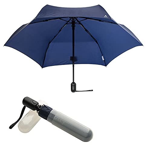 A.brolly Tube Auto Umbrella With Uv Protection - One Click Open Close, World's Lightest Automatic Umbrella【 Only 8 Oz 】(Black) #TOP4