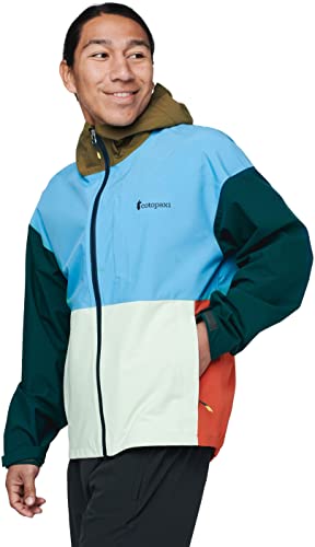 Image of Cotopaxi Cielo Rain Jacket - Men's River /Deep Ocean Large