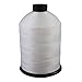 SGT KNOTS #138 Polyester Bonded Sewing Thread for Stitching Gear & Clothes, Crafts (16oz Spool, White)